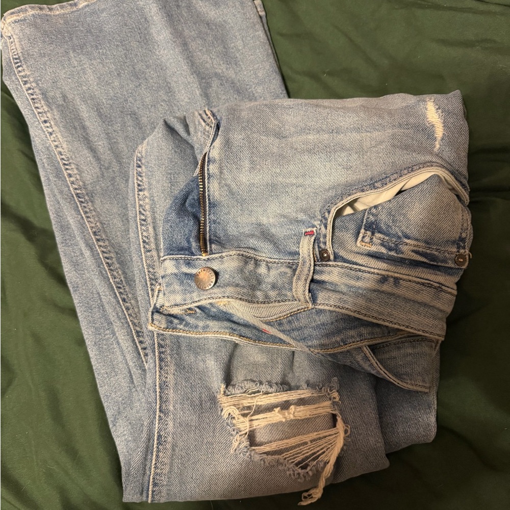 Distressed Blue Women's Jeans